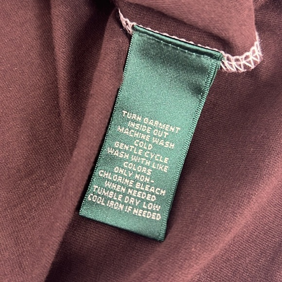 Lauren Ralph Lauren Active Sz Large Vintage Colorblock Tee Snowflake Logo NWT - Picture 7 of 11